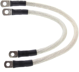 All Balls low rider FXR battery cable, electrical wiring component with black insulation and metal connectors.