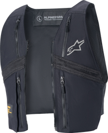 Alpine Star Techdura Black Reflex jacket with reflective details, shown in a close-up image highlighting its fabric and design features.