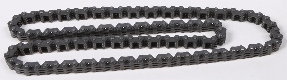 ProX Racing Parts engine cam chain for gas-powered Yamaha, Kawasaki, Suzuki motorcycles, featuring metal links and sprockets.
