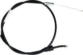 Motion Pro black vinyl throttle cable 70-5050 for motorcycles, showing the flexible cable with black outer sheath and metal fittings.