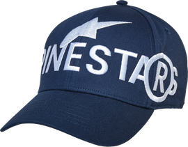 Alpine Star Committed Hat in navy color, featuring the brand logo, made of comfortable fabric, casual style for everyday wear.