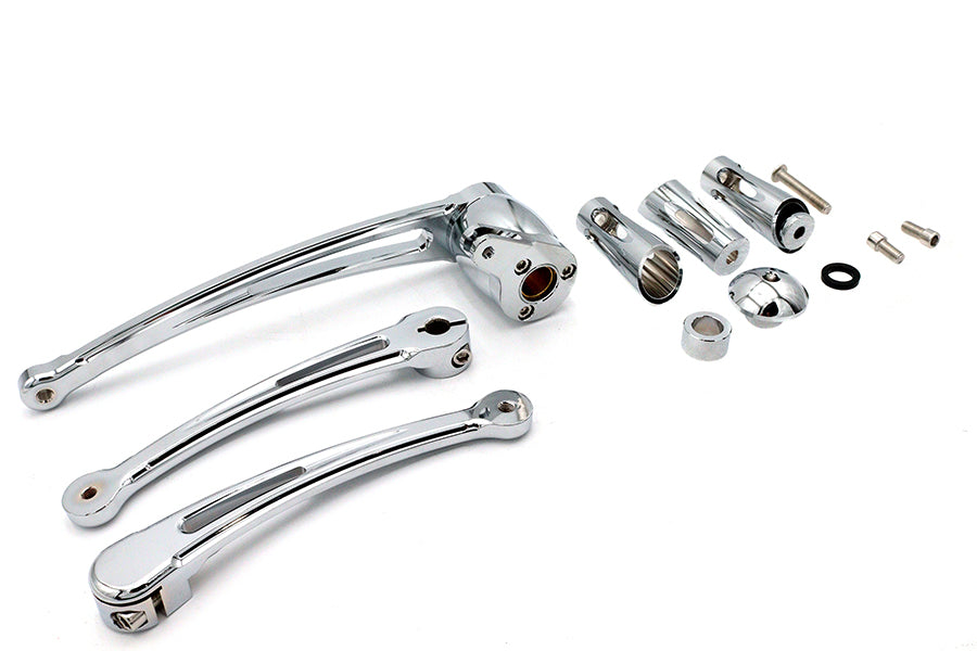 Chrome Brake and Shifter Lever Set
