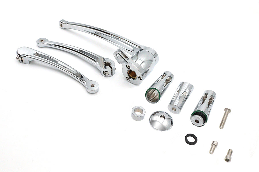 Chrome Brake and Shifter Lever Set
