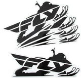 Fly Racing - Snow Sticker - 5/Pk 15