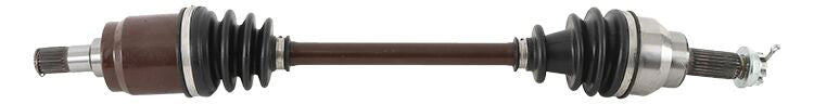 All Balls heavy-duty front axle with six ball bearings, designed for durable motorcycle or quad vehicle performance.