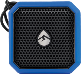 EcoXGear Ecopebble Lite Bluetooth speaker in blue, compact portable audio device with built-in controls and rugged design.