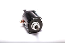 Load image into Gallery viewer, Ricks Motorsport Electric starter for motorcycles, compact electric starter with black casing and wiring visible.