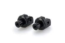 Load image into Gallery viewer, PUIG Footpeg Adapter for motorcycle foot controls, black metal with mounting hardware visible in the image.