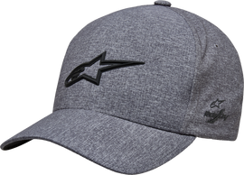 Alpine Star Ageless Delta Hat in grey heather, large/extra-large size, casual unstructured cap with a curved brim and adjustable strap.