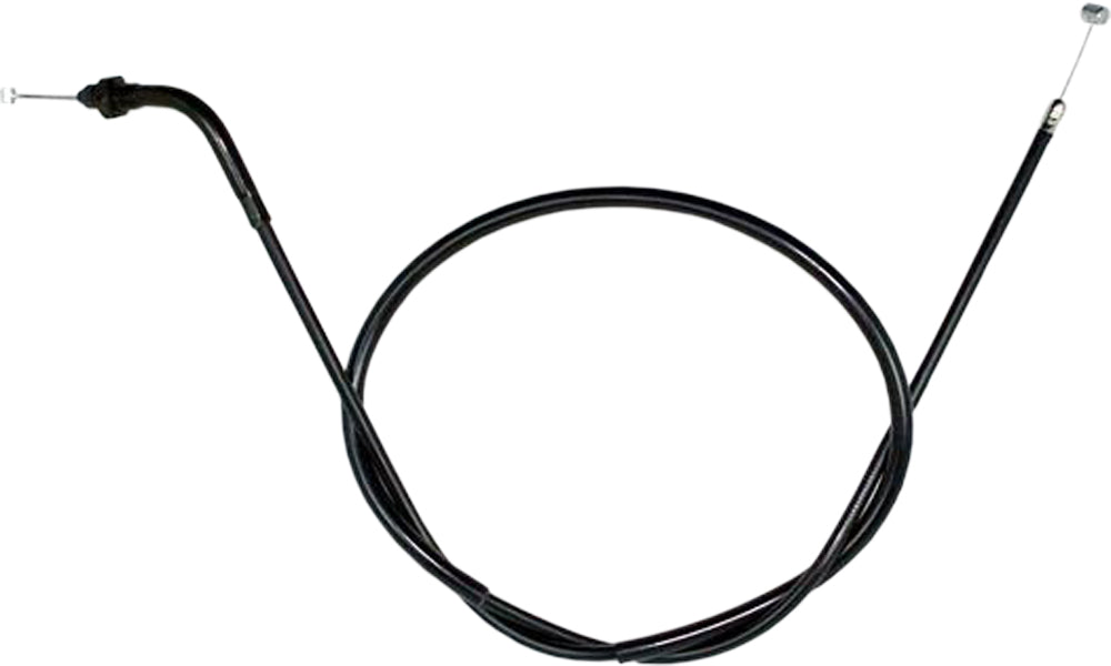 Motion Pro black vinyl choke cable 70-2257 for motorcycle control lines, showing the flexible cable with fittings.