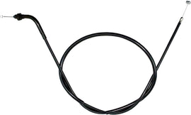 Motion Pro black vinyl choke cable 70-2257 for motorcycle control lines, showing the flexible cable with fittings.