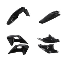 Load image into Gallery viewer, Acerbis black plastic body kit for Hus motorcycle, showing durable molded panels with mounting points and sleek finish.