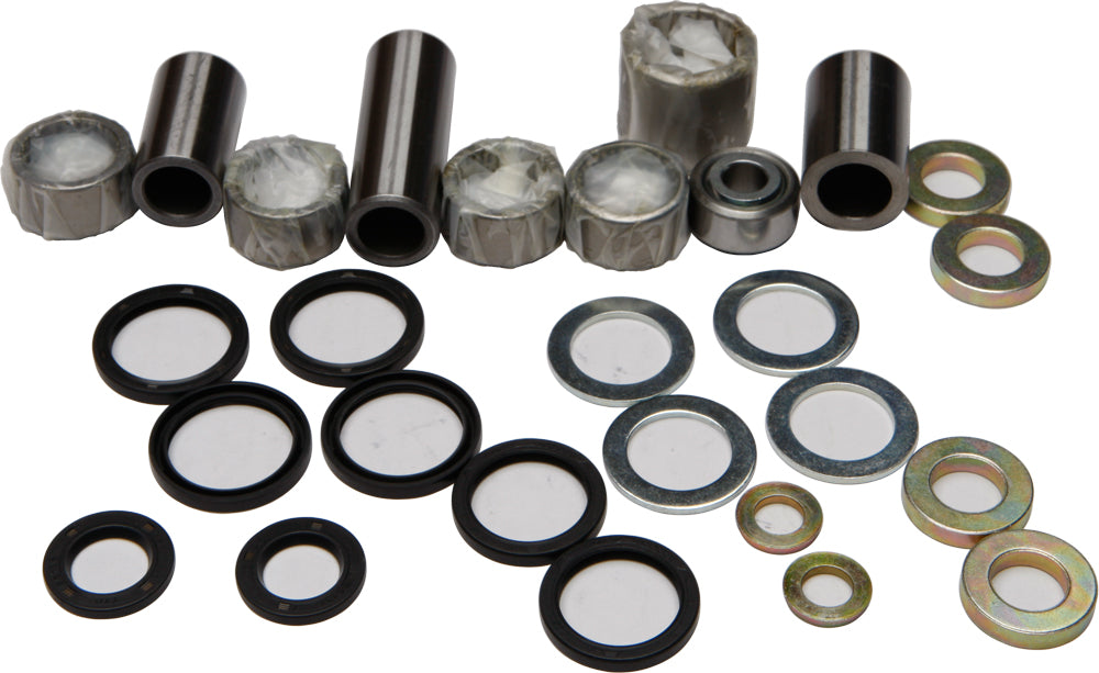 All Balls Suspension Bearing and Seal Linkage Kit 22-71029 with various bearings and seals for motorcycle suspension repair