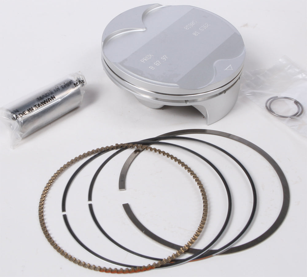 ProX Racing Parts forged Nikasil piston kit for Husqvarna, KTM, and Husqvarna bikes, includes piston and components for 87.97mm bore.