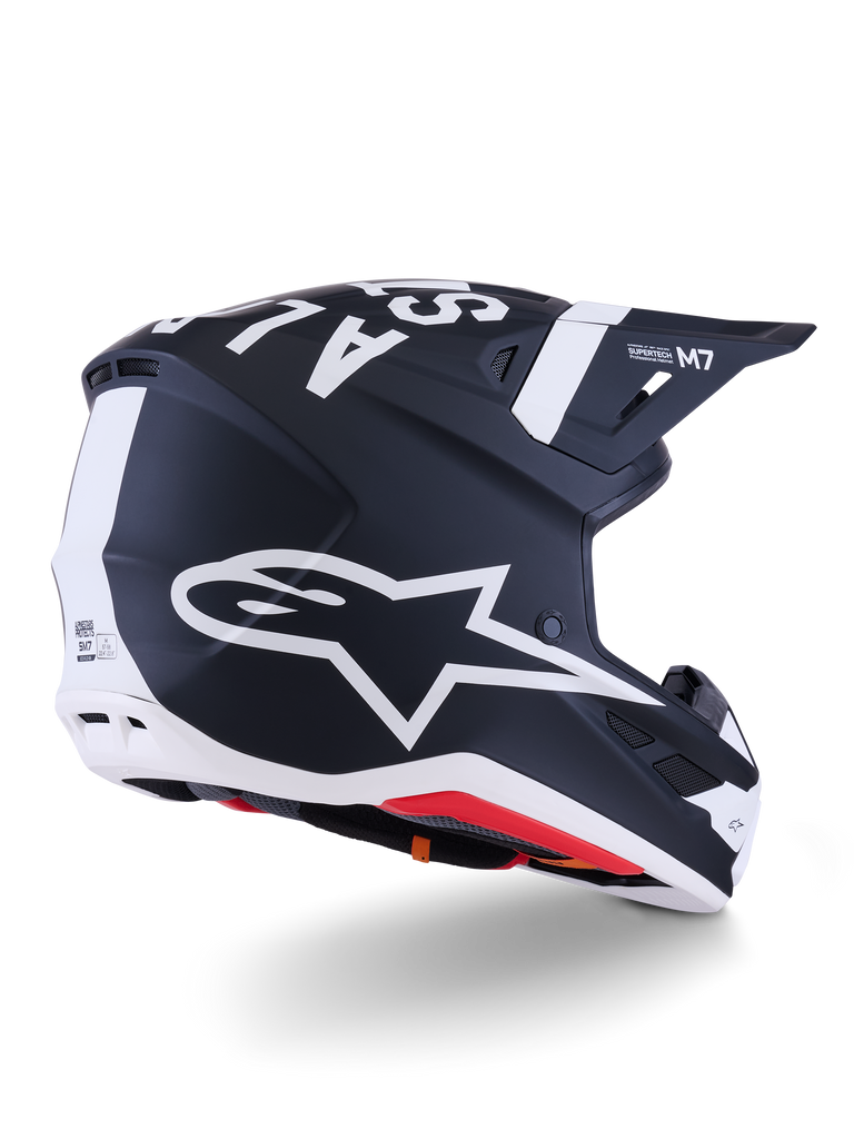 Sm7 Dasher Helmet Blk/Wht Matt Lg