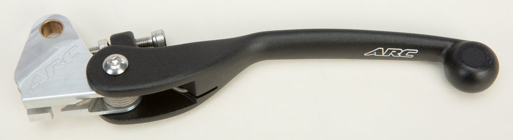 Yamaha YZ250 motorcycle with ARC aluminum clutch lever, showcasing the black anodized ARC Clutch Lever 56-00108 on the handlebar