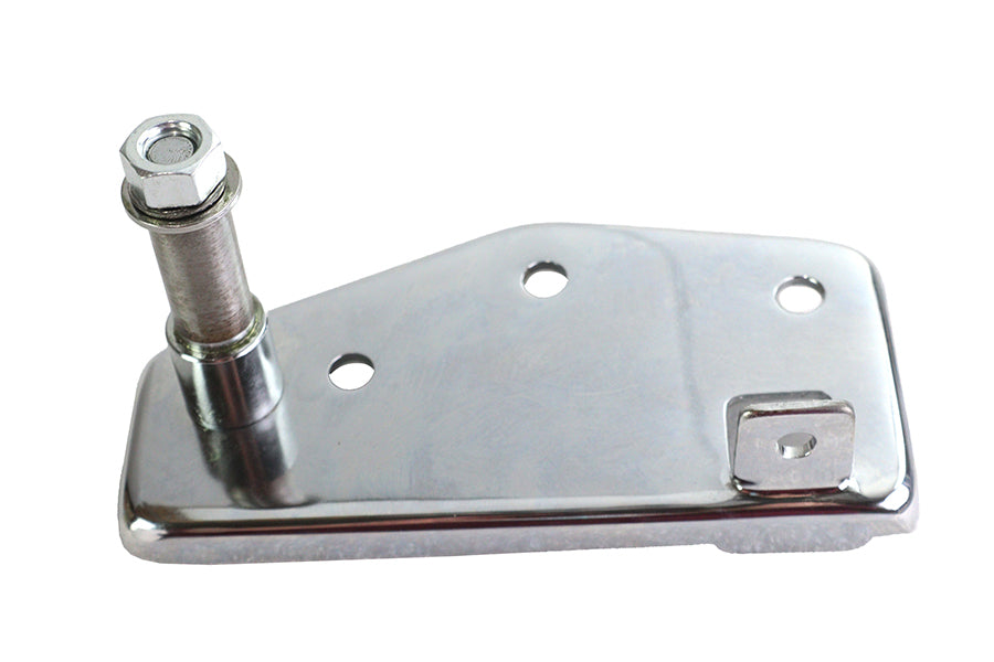 Rear Brake Pedal Mount Plate Chrome