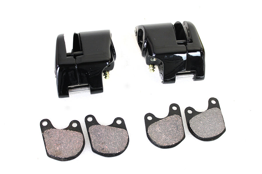 Black Front 1 Piston Caliper Set