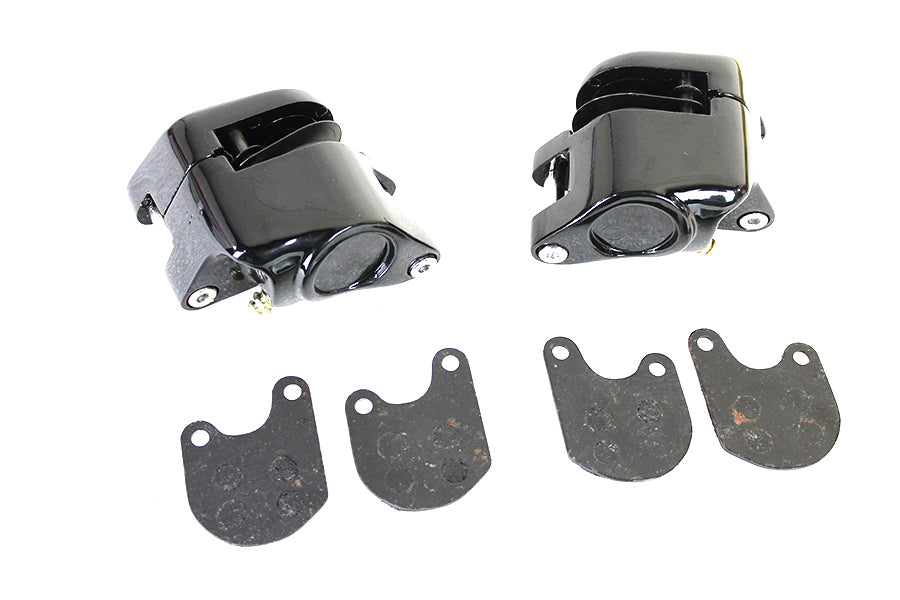 Black Front 1 Piston Caliper Set