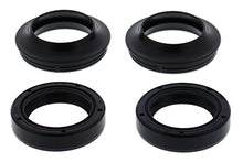 Load image into Gallery viewer, All Balls suspension fork and dust seal wiper kit 22-56170 with black rubber seals and metal components for motorcycle forks