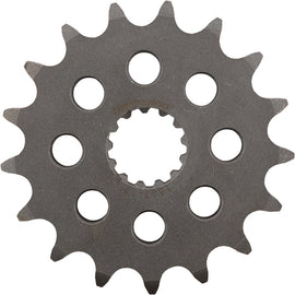 Steel 17-tooth Supersprox front chain sprocket for Kawasaki ZX motorcycle, part 104-153717, with visible teeth and sprocket design.