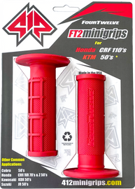 Red Pee Wee / Pit Bike Mini Grips 7/8