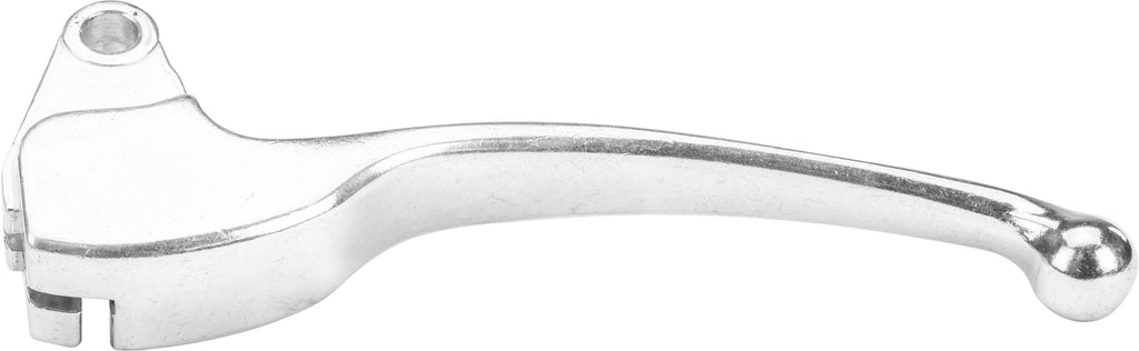 Silver Fire Power clutch lever for motorcycles, featuring a sleek design and precise mounting for easy installation.