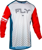 Fly Racing Youth Rayce Bicycle Jersey Red/White/Blue Yl 377-054YL