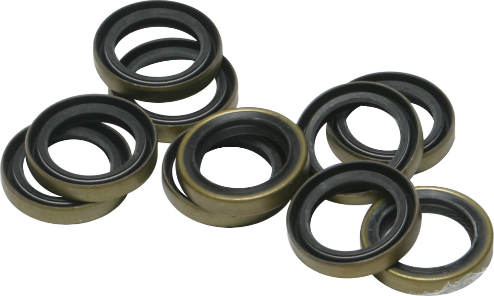 Cometic Trans Output Seal Evo/Twin Cam gasket set with OE part number 12077, showing the black rubber seal and metal backing.