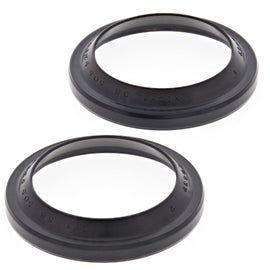 All Balls Fork Dust Seal Kit 22-57119 showing black rubber gaskets for motorcycle fork protection and sealing.
