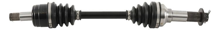 All Balls 6-ball heavy-duty front axle drive component with metal drive shaft and multiple ball bearings for durability.