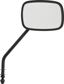 HardDrive OE style 8-inch black mirror with 5x3.5-inch reflective surface, mounted on a stem for left or right side.