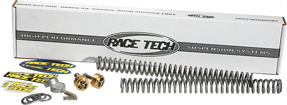 Race Tech Fork Suspension Kit for Harley, lightweight 0.95kg, includes suspension components, shown in the image.