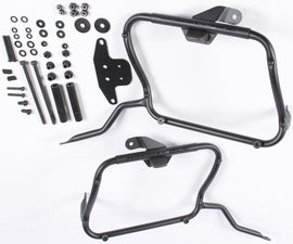 GIVI side case hardware mount brackets for motorcycle side cases, shown in metal with mounting points and screws.