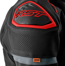 Load image into Gallery viewer, S1 D3o Leather Jacket Blk/Gry/Red 2x