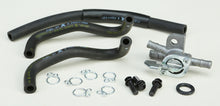 Load image into Gallery viewer, All Balls Fuel Valve FS101-0113 for intake and carburetor fuel system, showing the black plastic valve with attached hoses.
