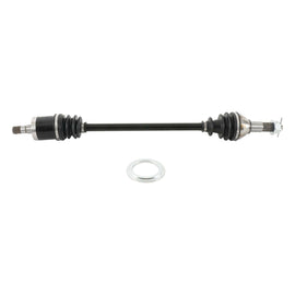 All Balls Drive Axle 536-0016 showing the metal shaft and components for vehicle axle replacement.