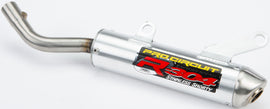 Pro Circuit R-304 Silencer exhaust for RM250 2002-2003 motorcycle, showing the black and silver metal construction.