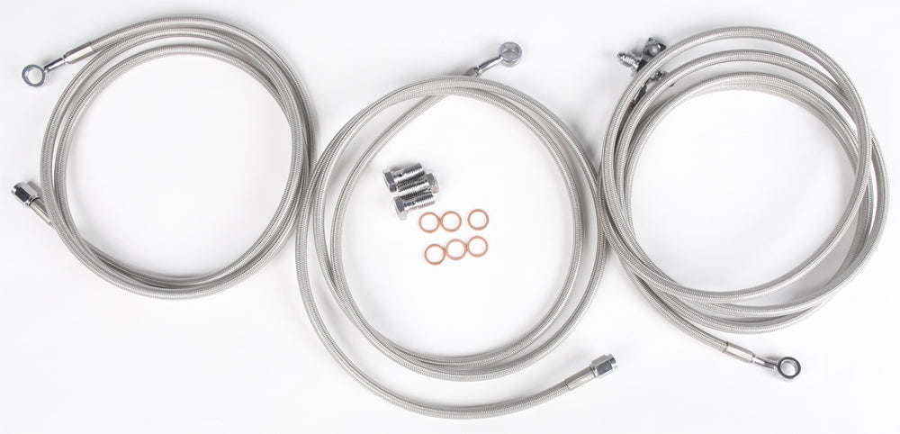 Streamline rear brake line for Wildcat 170-1185, standard A/C brake system, showing metal tubing and fittings.