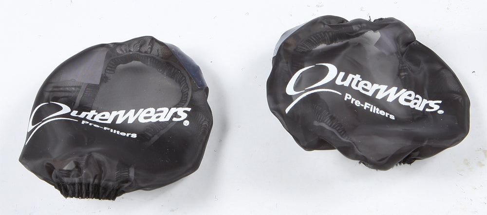 Outerwears side intake pre-filter in black, designed for air filter systems, shows a close-up of the durable pre-filter material.