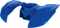 Polisport Plastics white rear fender for off-road motorcycles, model 64-56410, with mounting details visible in the image.