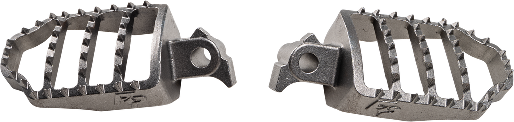 Fire Power Fire Power Standard Gator Foot Pegs, 58x90mm, durable motorcycle foot controls with textured surface for grip.