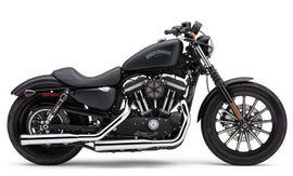 Cobra 3-inch chrome slip-on exhaust for Harley Sportster 2014-2024, model 82-96028, showcasing shiny chrome finish and sleek design.