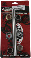 Pivot Works Swingarm Kit 52-0017 for motorcycle suspension, showing the assembled swingarm components and hardware.