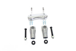 V-Twin Replica 3-inch Glide Riser Kit handlebar control for motorcycle, showing polished metal riser with mounting hardware.