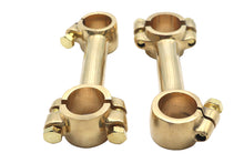 Load image into Gallery viewer, 4 inch Dog Bone Riser Set Brass