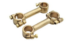 Load image into Gallery viewer, 4 inch Dog Bone Riser Set Brass
