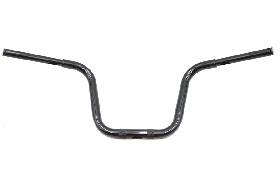 12 inch Mini Ape Hanger Handlebar with Indents Black