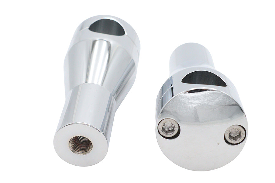 4 inch Round Glide Riser Set Chrome