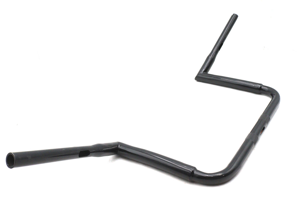 Factory Sample 12 inch Black ChiZeled Z-Bar Handlebar withou